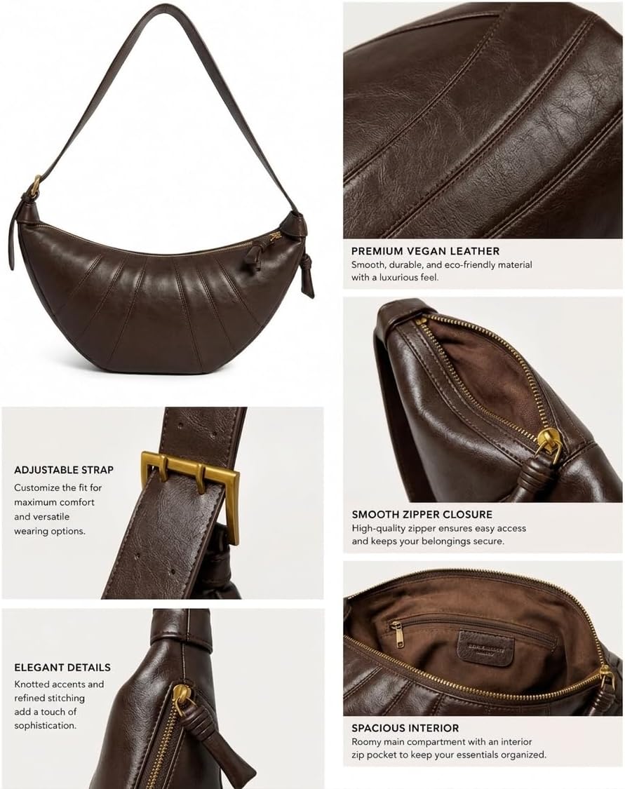 Croissant Bag in Coffee — photo 6