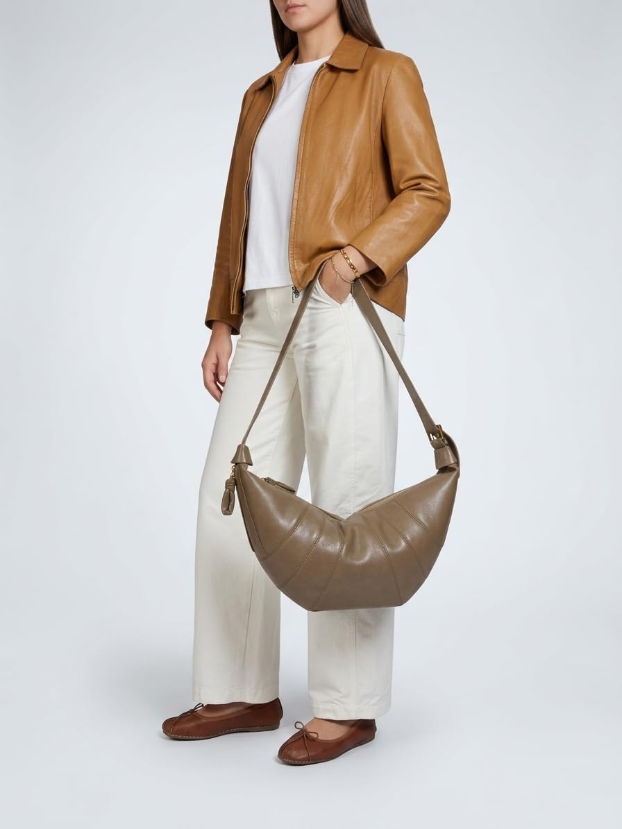 Croissant Bag in Taupe — photo 3